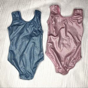 Two Girls Leotard Gymnastics One Pieces Small